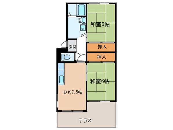 ファミ－ル東中島の物件間取画像